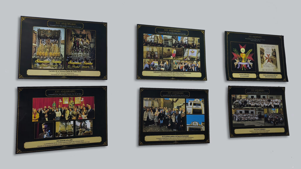 Exposición del XXV Aniversario de la Borriquilla de Padul en el Ayuntamiento