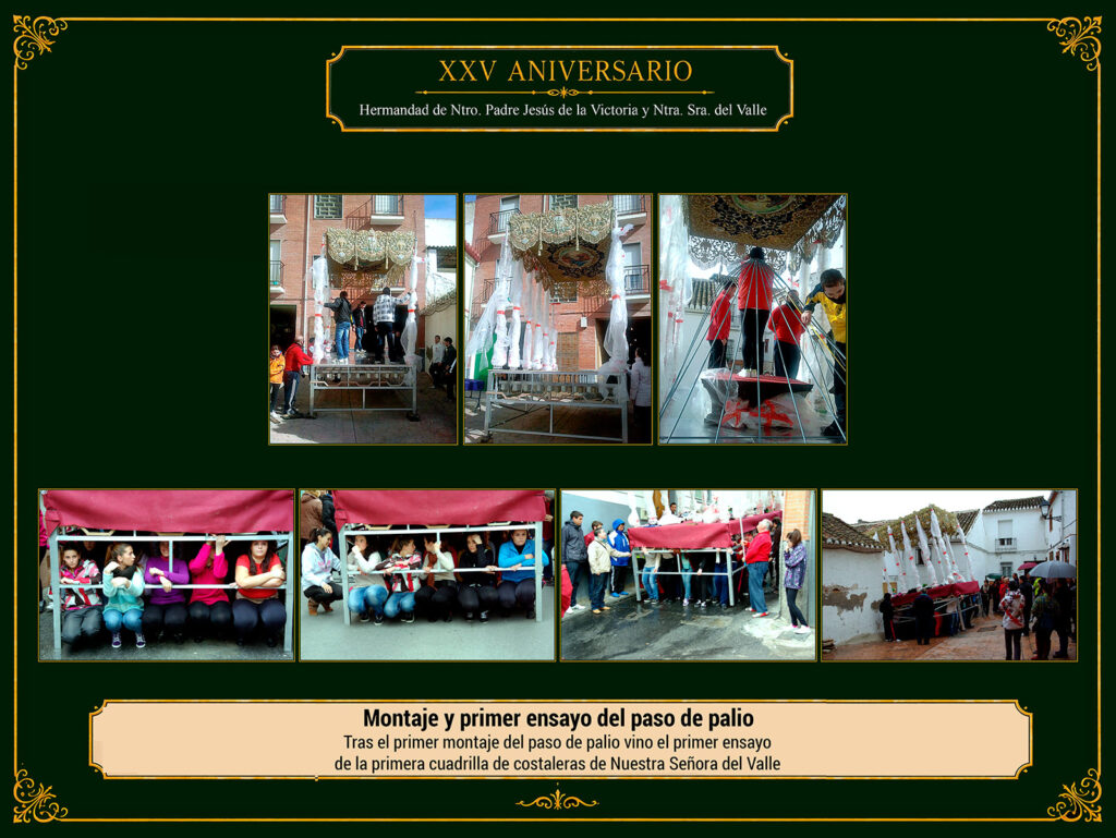 16 Montaje y primer ensayo del palio