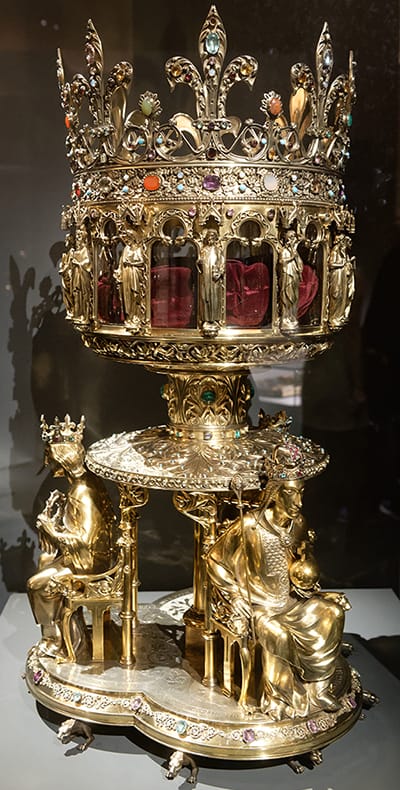 Relicario de la Corona de Espinas conservado en Notre-Dame de París.