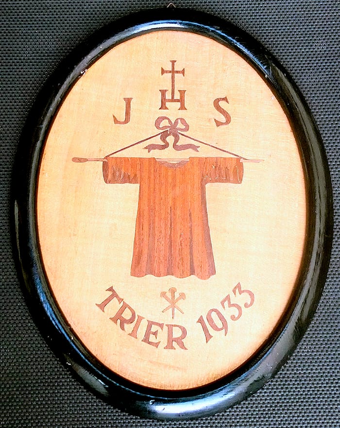 Imagen devocional de la peregrinación a la Santa Túnica de Tréveris en 1933.