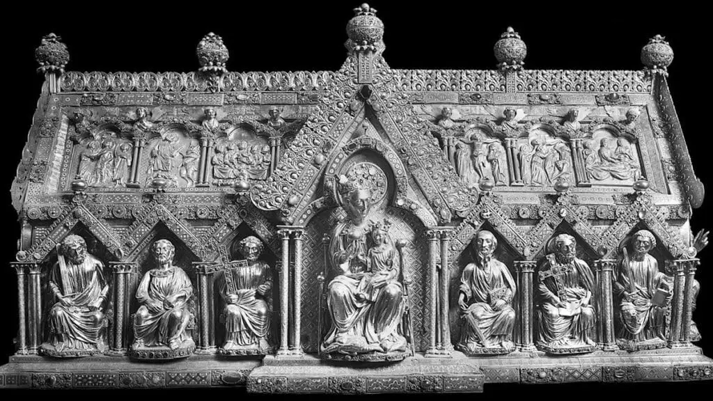 Marienschrein de la Catedral de Aquisgrán, relicario de Santa María.