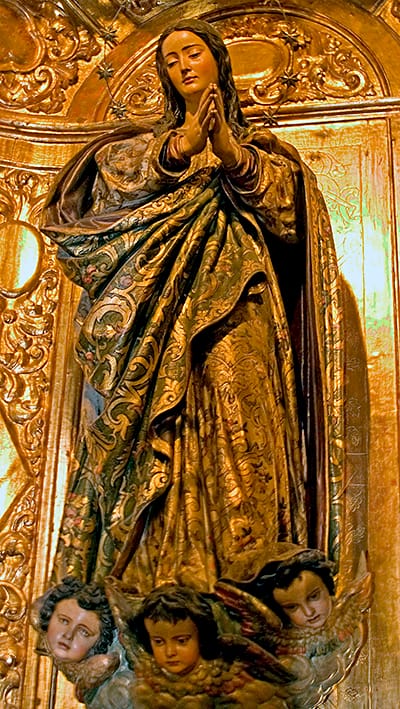 Escultura de la Inmaculada Concepción conocida como “La Cieguecita”, de Juan Martínez Montañés, en la Catedral de Sevilla.