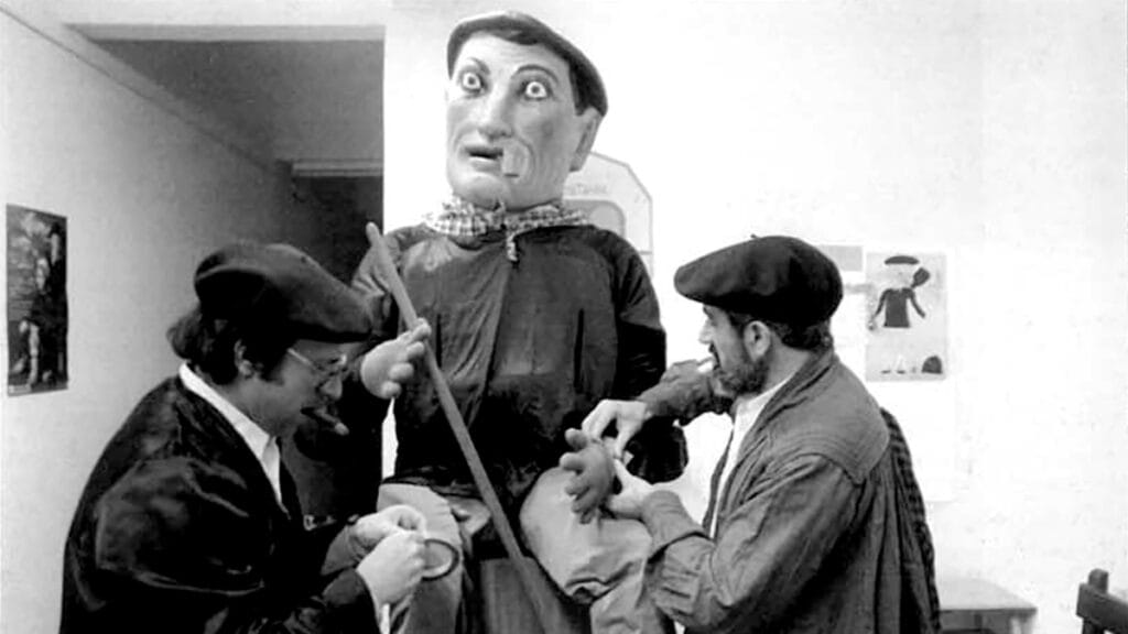 Olentzero se hizo en los inicios de la Zurriola Ikastola, en 1972 o 1973..
