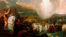 El Arca como presencia en marcha: la escena bíblica convertida en pintura histórica.