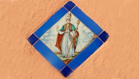 Azulejo en la fachada de una vivienda