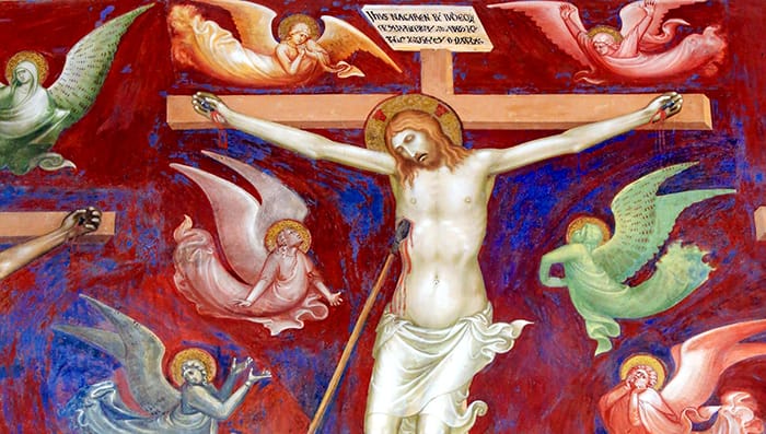 La crucifixión y la traspasación de Jesucristo