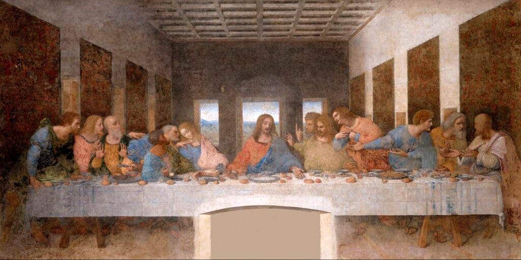 La copa está en el centro del gesto: antes que “reliquia”, fue mesa y despedida; antes que mito, fue liturgia.