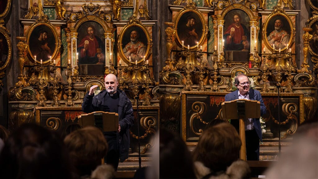Charla cuaresmal y coloquio de formación ante las hermandades en la basílica de Santa María de Mataró.