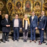 Foto de familia tras la toma de posesión de la nueva Junta del Consejo General, en la basílica de Santa María de Mataró.