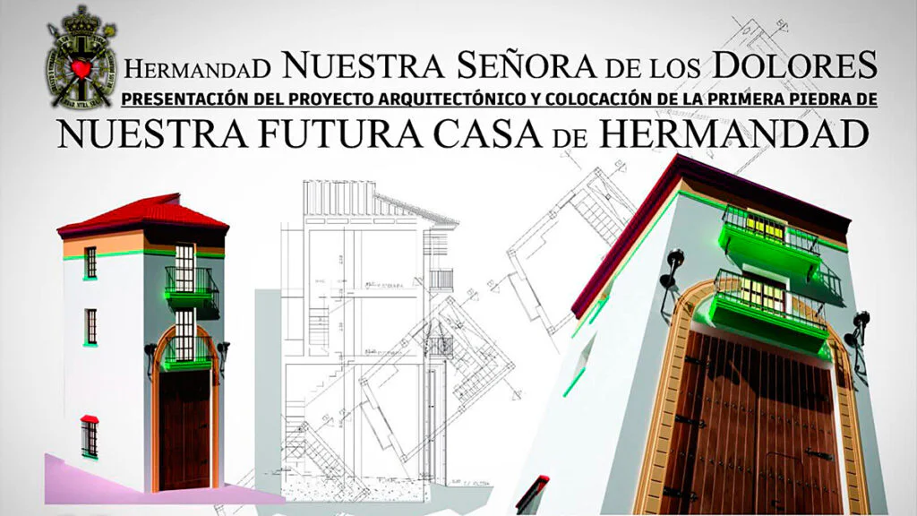 Proyecto arquitectónico de la futura Casa de Hermandad de Nuestra Señora de los Dolores de Padul